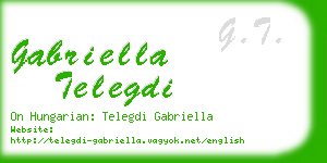 gabriella telegdi business card